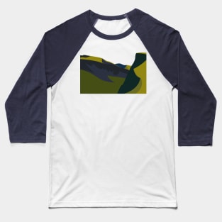 Minimalist Welsh Valley Baseball T-Shirt